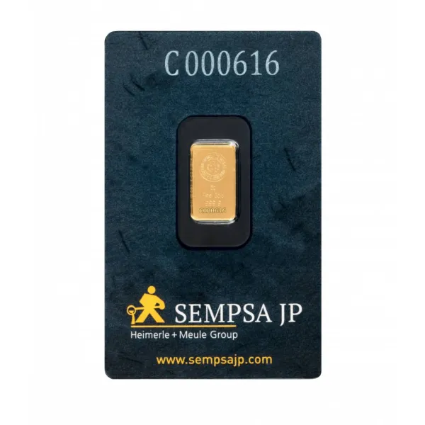 Lingot Or 5 grammes SEMPSA