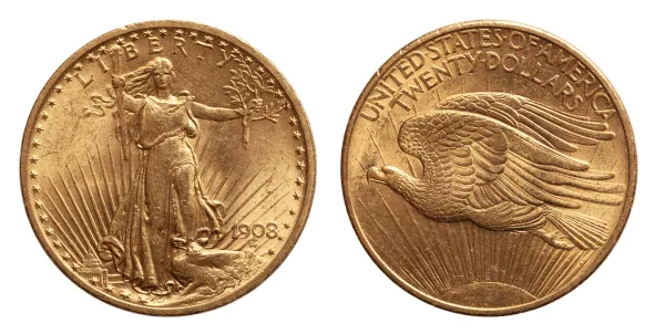 Pièce Or 20 Dollars US